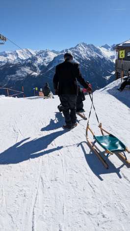 Startpunkt der längsten Rodelbahn in Österreich in Bramberg