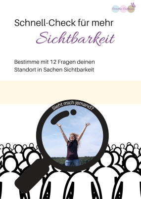 Die Startseite der PDF des Prototypen Sichtbarkeits Schnell-Check